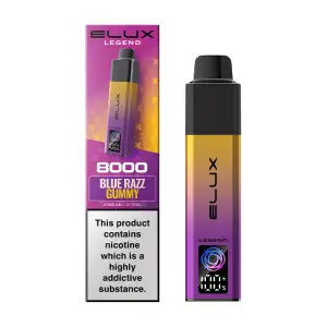 Blue Razz Gummy Elux Legend 8000 Prefilled Pod Kit